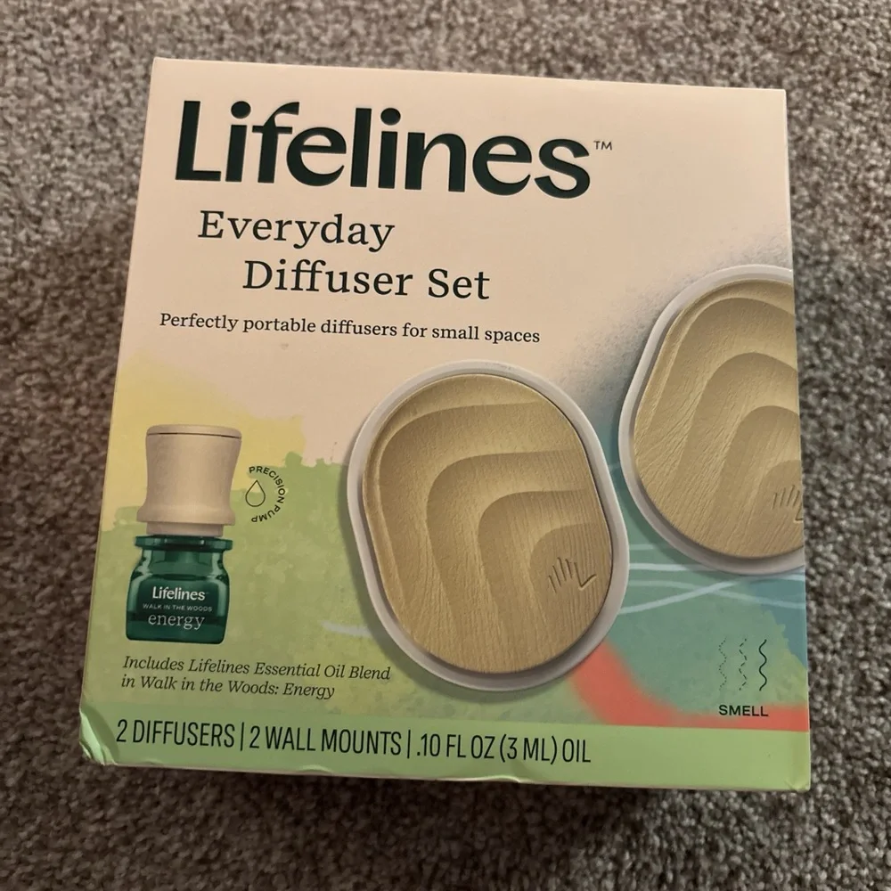NWT Lifelines Sensory Aromatherapy Immersion Gift Set & Everyday Diffuser Set